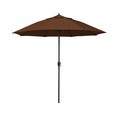 California Umbrella 9' Bronze Aluminum Market Patio Umbrella, Sunbrella Teak 194061337202